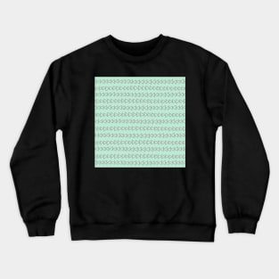 Mint Green Grey Triangles Hand Drawn Pattern Crewneck Sweatshirt